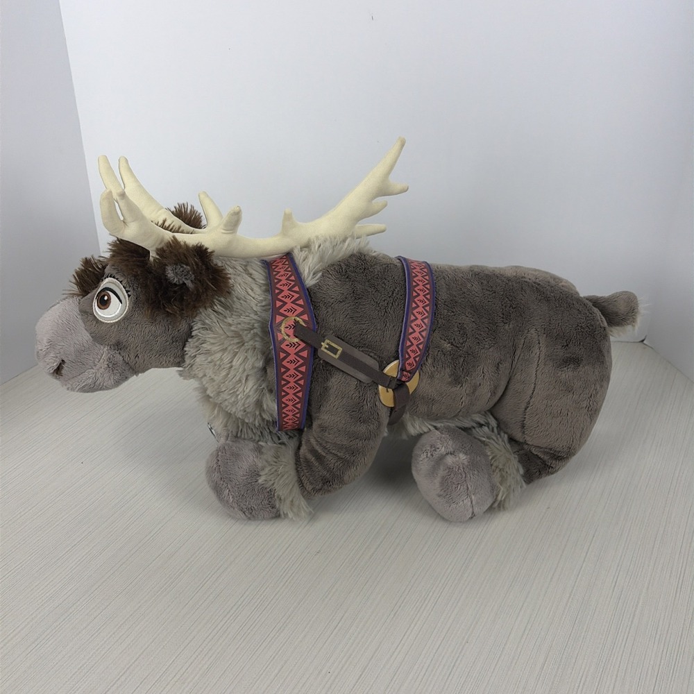 Build A Bear Disney Frozen Sven The Reindeer Plush Woth Harness 18"